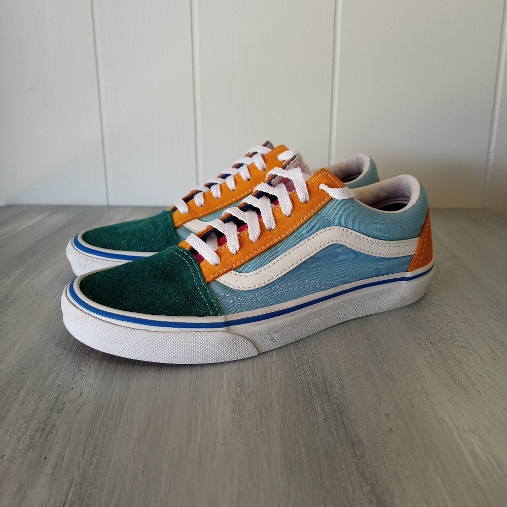 Vans Old Skool Color Block Skate Shoes Men's Size 4 Women's Size 5.5